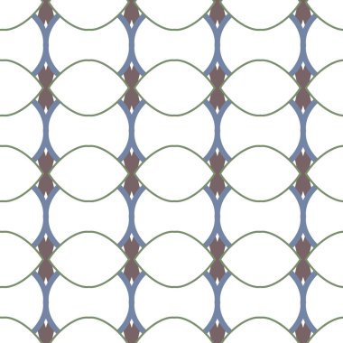 Tekrarlanan geometrik şekilli kusursuz desen, vektör illüstrasyonuName