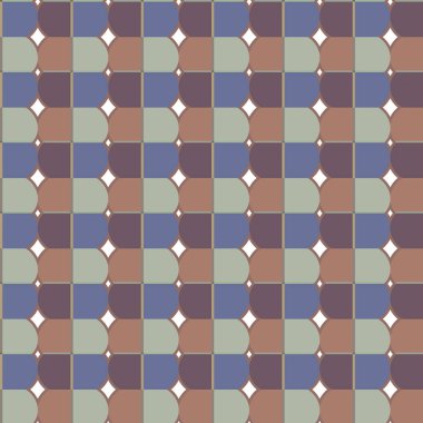 Soyut geometrik şekilli kusursuz desen