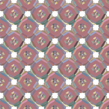 Soyut geometrik şekilli kusursuz desen