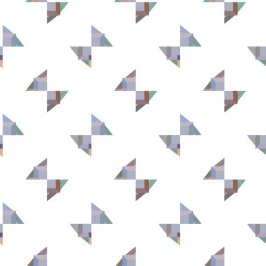 Soyut geometrik şekilli kusursuz desen