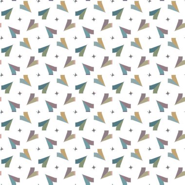 Soyut geometrik şekilli kusursuz desen