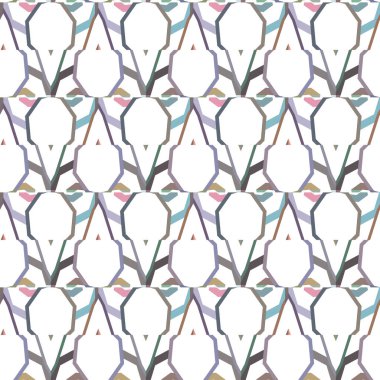 Soyut geometrik şekilli kusursuz desen