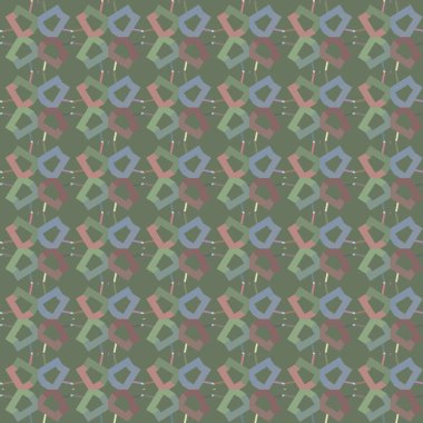 Tekrarlanan geometrik şekilli kusursuz desen, vektör illüstrasyonuName