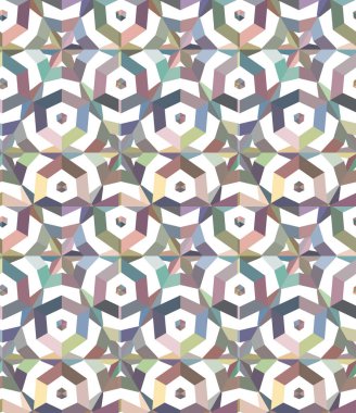 Tekrarlanan geometrik şekilli kusursuz desen, vektör illüstrasyonuName