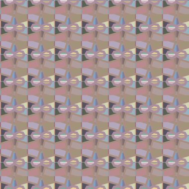 Tekrarlanan geometrik şekilli kusursuz desen, vektör illüstrasyonuName