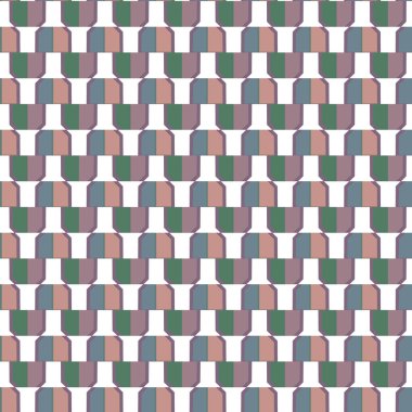 Soyut geometrik şekilli kusursuz desen