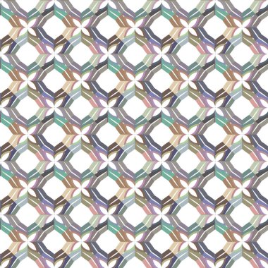Tekrarlanan geometrik şekilli kusursuz desen, vektör illüstrasyonuName