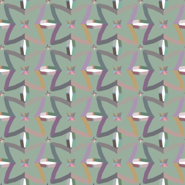 Modern geometrik vektör tasarımı, kusursuz desen çizimi