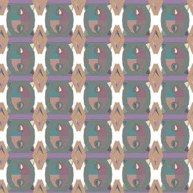 Soyut geometrik şekilli kusursuz desen