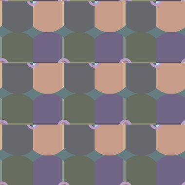 Tekrarlanan geometrik şekilli kusursuz desen, vektör illüstrasyonuName