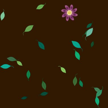 yaz çiçekleri arka plan, vektör illüstrasyonu