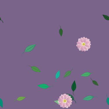 yaz çiçekleri arka plan, vektör illüstrasyonu