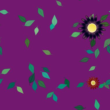 Renkli çiçek arkaplanı, çiçek vektör illüstrasyonu