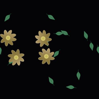 Renkli çiçek arkaplanı, çiçek vektör illüstrasyonu