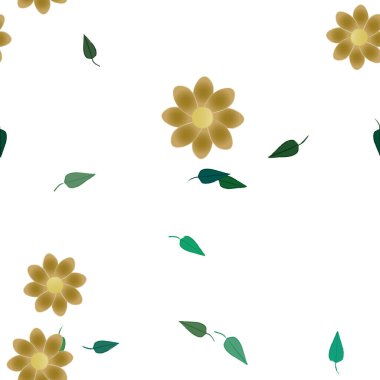 Renkli çiçek arkaplanı, çiçek vektör illüstrasyonu