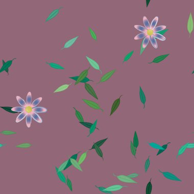 yaz çiçekleri arka plan, vektör illüstrasyonu