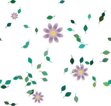 Renkli çiçek arkaplanı, çiçek vektör illüstrasyonu