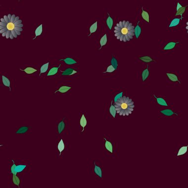 Çiçekler duvar kağıdı açar, vektör illüstrasyonu