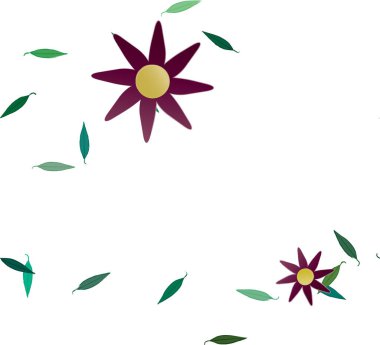 çiçek desenli arkaplan, vektör resimleme