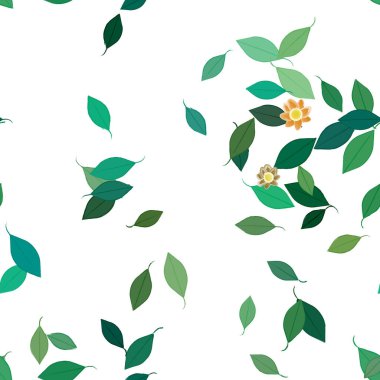 yaz çiçekleri arka plan, vektör illüstrasyonu