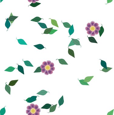 yaz çiçekleri arka plan, vektör illüstrasyonu