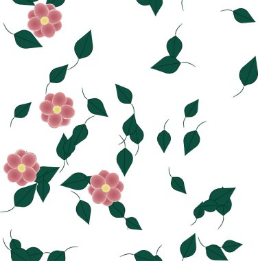 yaz çiçekleri arka plan, vektör illüstrasyonu