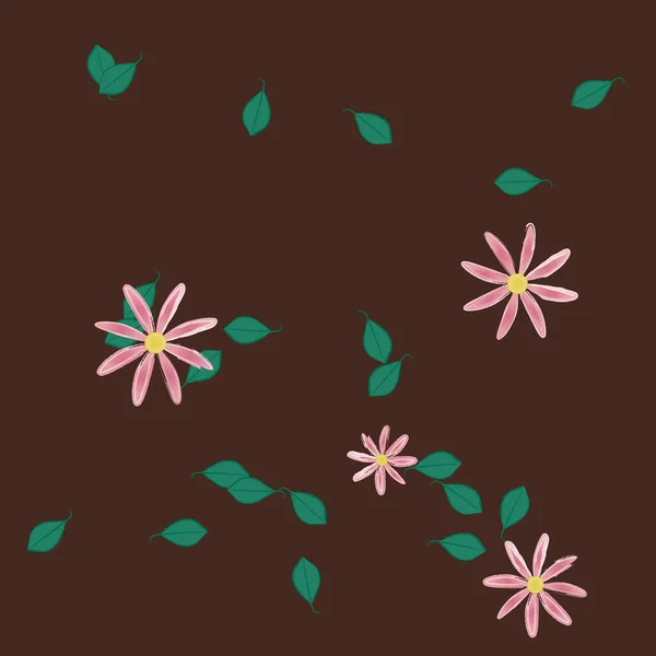 Fond Ornement Floral Illustration Vectorielle Fleurs — Image vectorielle