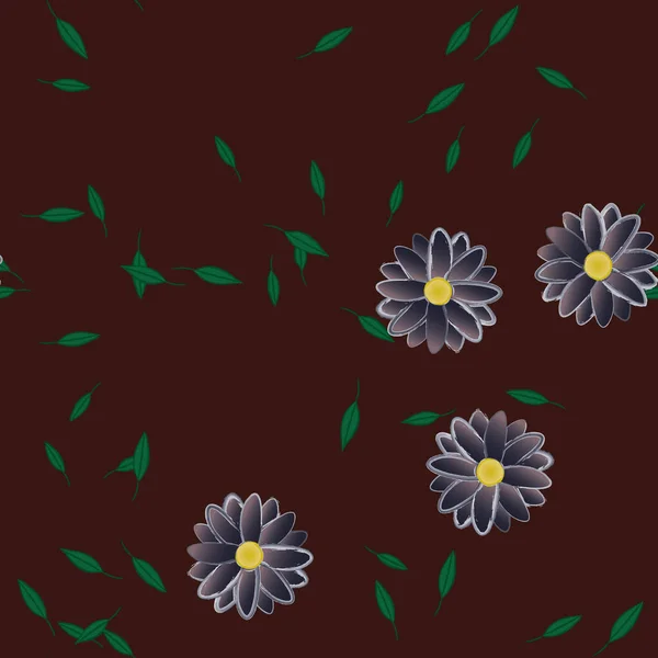 Fleurs Été Fond Illustration Vectorielle — Image vectorielle