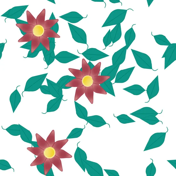 Sommer Blumen Hintergrund Vektor Illustration — Stockvektor