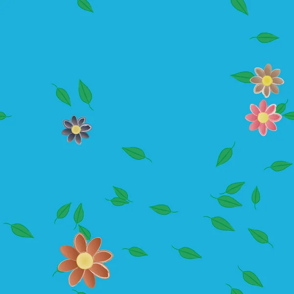 Blüte Floralen Hintergrund Blumen Muster Hintergrund Vektor Illustration — Stockvektor