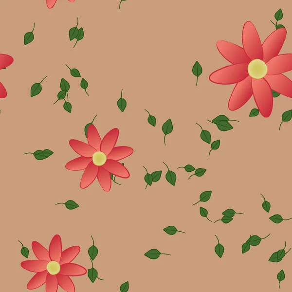 Bloesem Bloem Achtergrond Bloemen Patroon Achtergrond Vector Illustratie — Stockvector