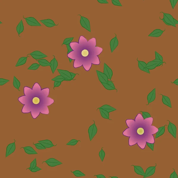 葉植物の背景や花のベクターイラスト — ストックベクタ
