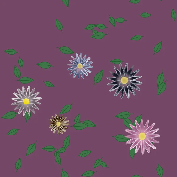 Blüte Floralen Hintergrund Blumen Muster Hintergrund Vektor Illustration — Stockvektor