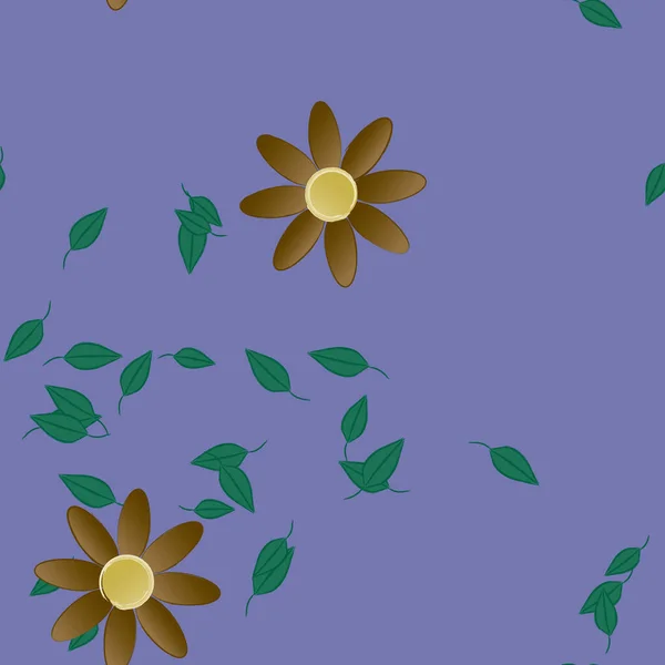 Fondo Floral Color Flores Vector Ilustración — Vector de stock