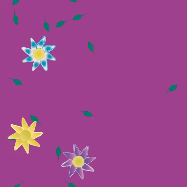 Fondo Patrón Floral Ilustración Vectorial — Vector de stock