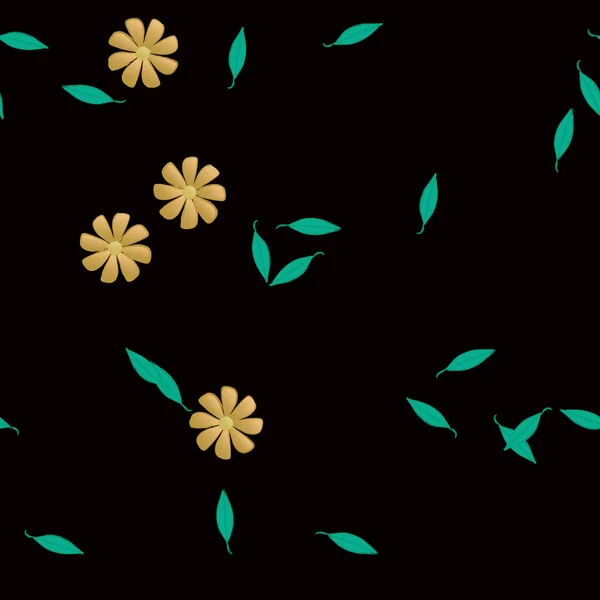 Blossom Floral Background Flowers Pattern Background Vector Illustration — Stock Vector