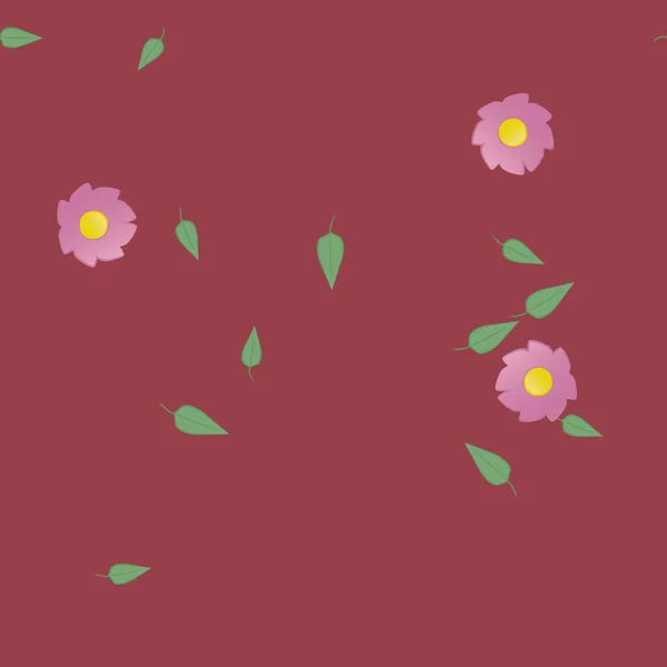 Fleurs Été Fond Illustration Vectorielle — Image vectorielle