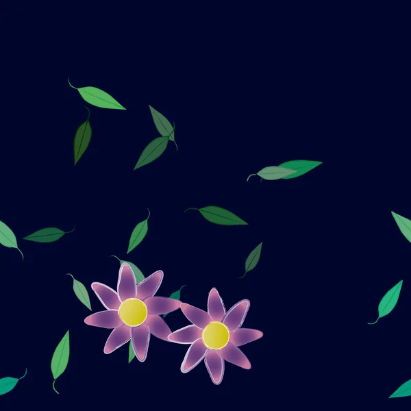 Farbigen Floralen Hintergrund Blumen Vektor Illustration — Stockvektor