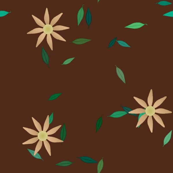 Fundo Floral Flor Fundo Padrão Flores Ilustração Vetorial — Vetor de Stock