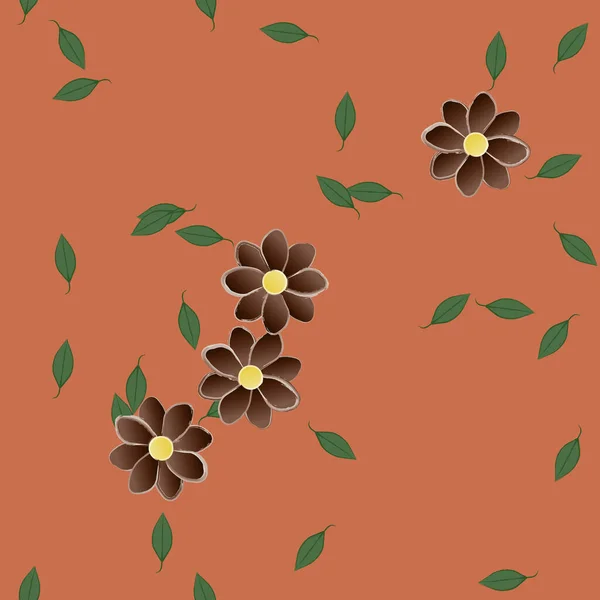 Flor Fondo Floral Flores Patrón Fondo Vector Ilustración — Vector de stock