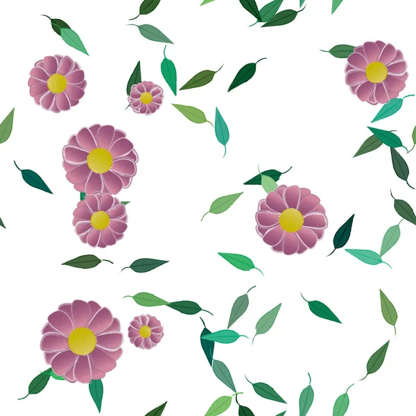 Sommer Blomster Baggrund Vektor Illustration – Stock-vektor