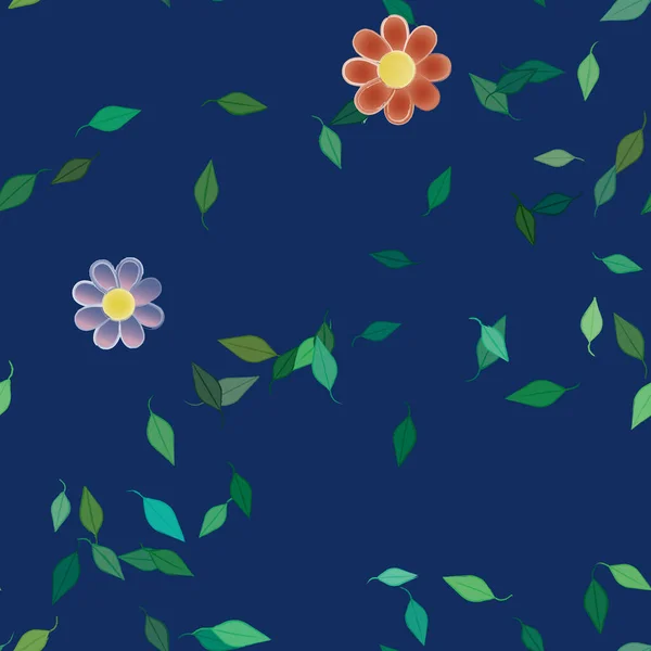 Schöne Botanische Blumen Muster Hintergrund Florale Vektor Illustration — Stockvektor