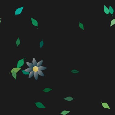 yaz çiçekleri arka plan, vektör illüstrasyonu