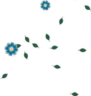 Çiçek yaprakları, çiçekler duvar kağıtları, vektör illüstrasyonları.