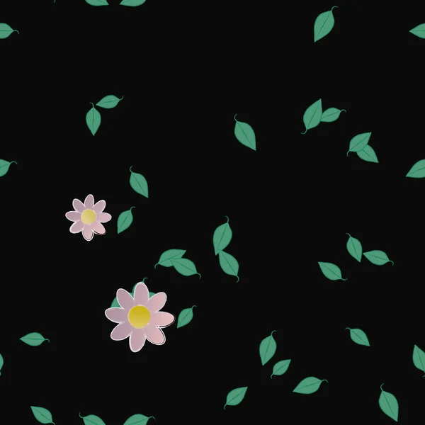 Barevné Květinové Pozadí Květiny Vektorové Ilustrace — Stockový vektor