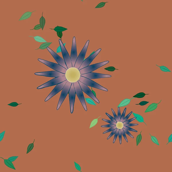 Fundo Padrão Flores Ilustração Vetorial — Vetor de Stock