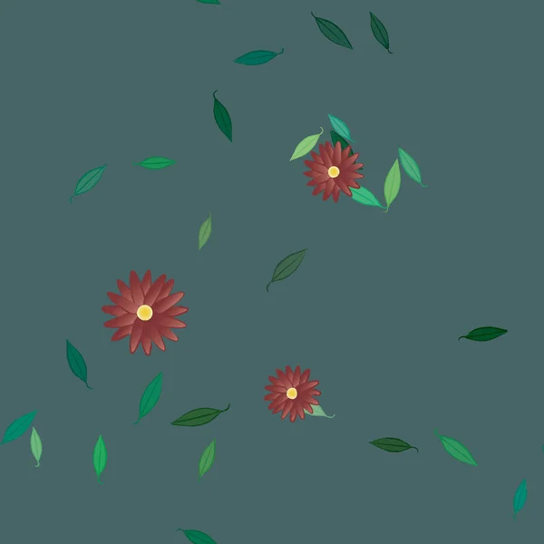 Blumen Muster Hintergrund Vektor Illustration — Stockvektor