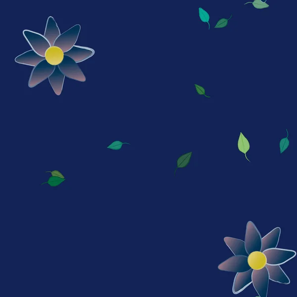 Красивый Ботанический Фон Векторная Иллюстрация Цветов — стоковый вектор