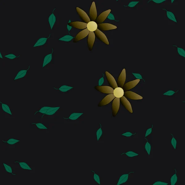 Fleurs Été Fond Illustration Vectorielle — Image vectorielle