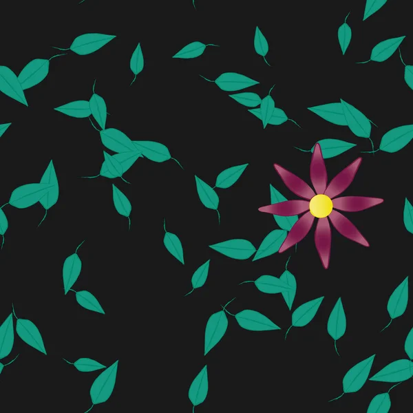 Kukka Kasvitieteellinen Tausta Kukat Vektori Kuva — vektorikuva